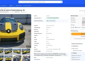 2018 Porsche 911 GT2 RS с пакетом Weissach уйдет с молотка в Виргинии