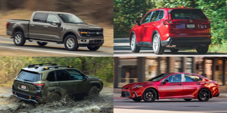 25 самых продаваемых автомобилей, пикапов и внедорожников 2026 года: CR-V укрепляет лидерство, а в топ-25 затесался коммерческий фургон
