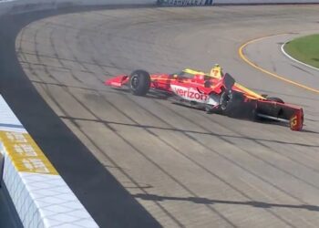 Дэвид Малукас разбил машину в первой практике IndyCar в Нэшвилле