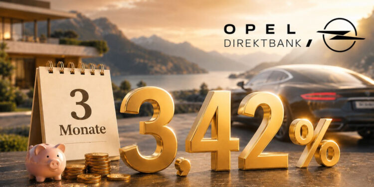 Opel Direktbank поднял ставку по накопительному счёту: 3,42% для новых клиентов