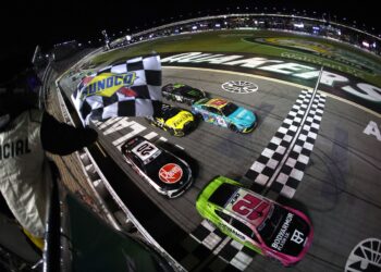 Ryan Blaney wins dramatic Atlanta NASCAR Cup race as Bubba Wallace penalized