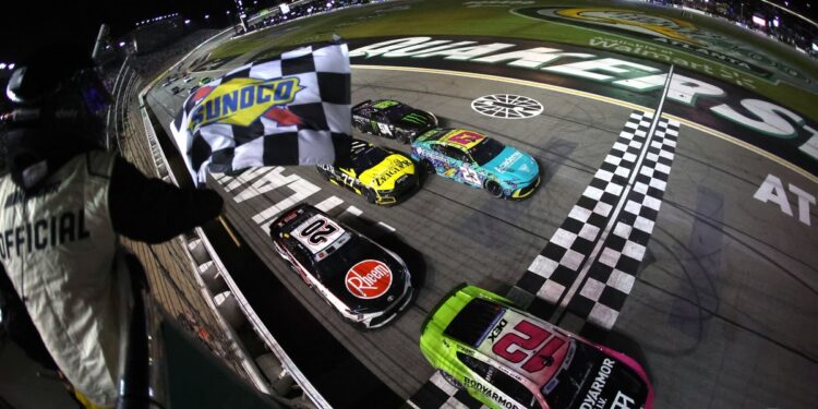 Ryan Blaney wins dramatic Atlanta NASCAR Cup race as Bubba Wallace penalized