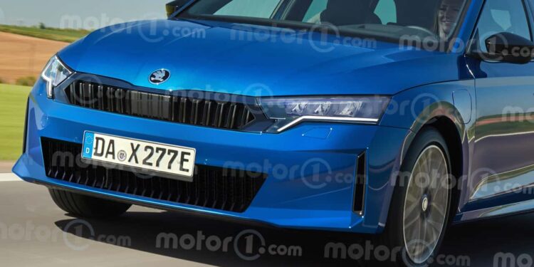 Skoda Octavia (2027): Универсал получил новое лицо — первые рендеры