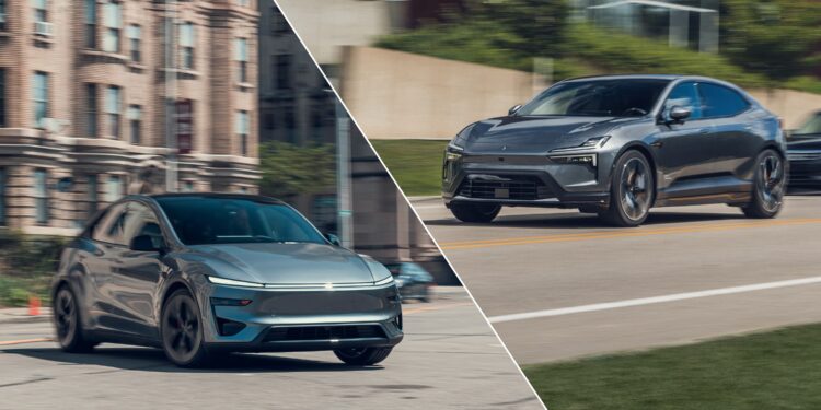 Сравнительный тест: Tesla Model Y Performance против Polestar 4 Dual Motor Performance Plus