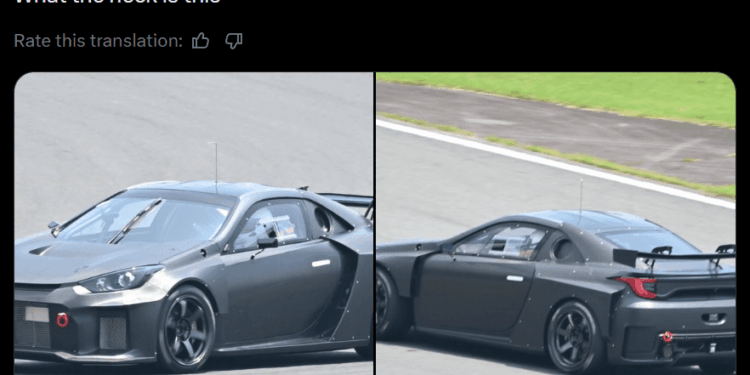 Тойота испытывает новый среднемоторный спорткар с фарами от GR Yaris на трассе Фудзи