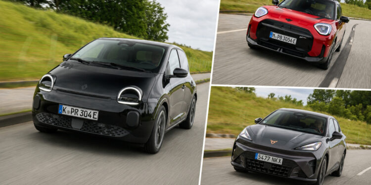 Три электромобиля, которые меньше всего едят на трассе: Renault Twingo, Cupra Raval и Mini Aceman