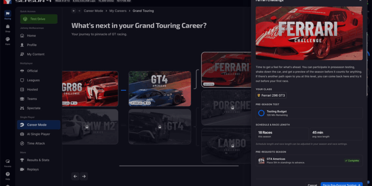 Карьерный режим iRacing: долгожданное обновление почти готово