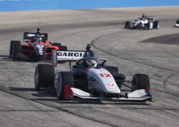 Макс Гарсия выиграл дебютную гонку в Indy NXT на трассе Milwaukee Mile