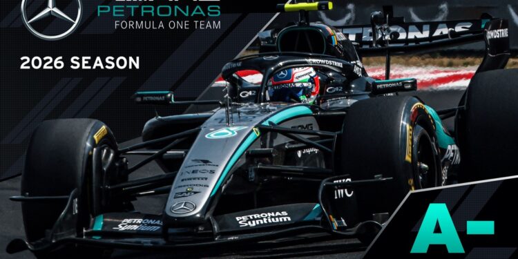 Mercedes в F1 2026: оценка A- из-за проблем с надежностью